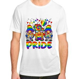 Cute Gay Bisexual Transsexual Gnomes LGBTQ Pride Ally Adult ChromaSoft Performance T-Shirt