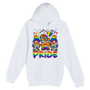 Cute Gay Bisexual Transsexual Gnomes LGBTQ Pride Ally Premium Pullover Hoodie