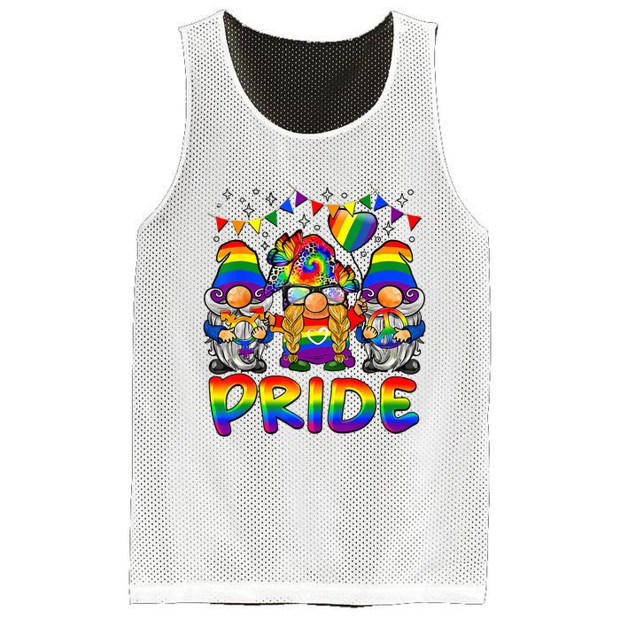 Cute Gay Bisexual Transsexual Gnomes LGBTQ Pride Ally Mesh Reversible Basketball Jersey Tank