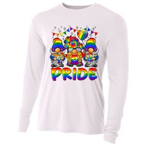 Cute Gay Bisexual Transsexual Gnomes LGBTQ Pride Ally Cooling Performance Long Sleeve Crew