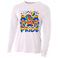 Cute Gay Bisexual Transsexual Gnomes LGBTQ Pride Ally Cooling Performance Long Sleeve Crew