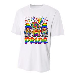 Cute Gay Bisexual Transsexual Gnomes LGBTQ Pride Ally Performance Sprint T-Shirt