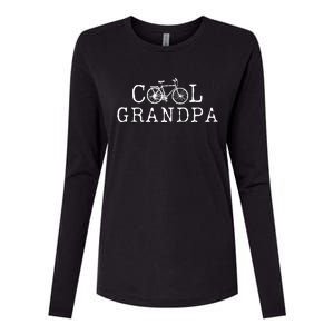 Cool Grandpa Bicycle Grandpa Cycling Grandpa Bike Womens Cotton Relaxed Long Sleeve T-Shirt