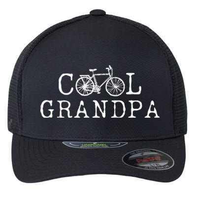 Cool Grandpa Bicycle Grandpa Cycling Grandpa Bike Flexfit Unipanel Trucker Cap