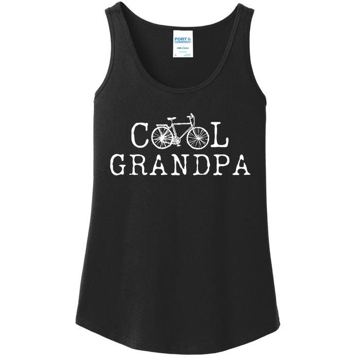 Cool Grandpa Bicycle Grandpa Cycling Grandpa Bike Ladies Essential Tank