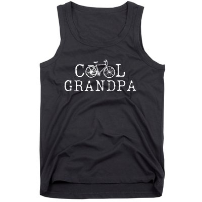 Cool Grandpa Bicycle Grandpa Cycling Grandpa Bike Tank Top