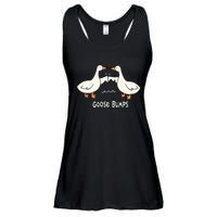 Cute Goose Bumps Funny Animal Pun Lover Ladies Essential Flowy Tank