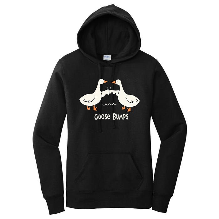 Cute Goose Bumps Funny Animal Pun Lover Women's Pullover Hoodie