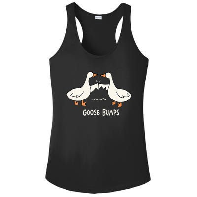 Cute Goose Bumps Funny Animal Pun Lover Ladies PosiCharge Competitor Racerback Tank