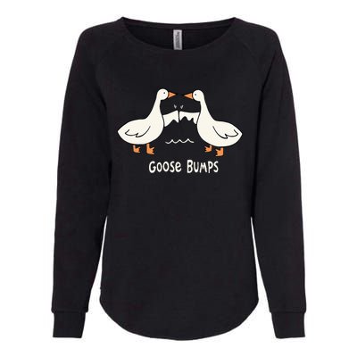 Cute Goose Bumps Funny Animal Pun Lover Womens California Wash Sweatshirt