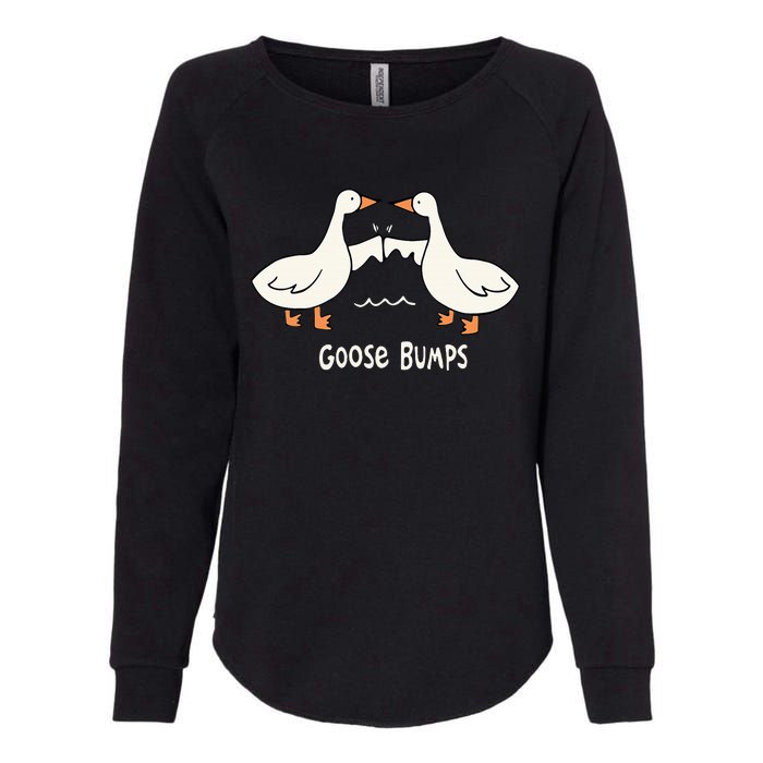 Cute Goose Bumps Funny Animal Pun Lover Womens California Wash Sweatshirt