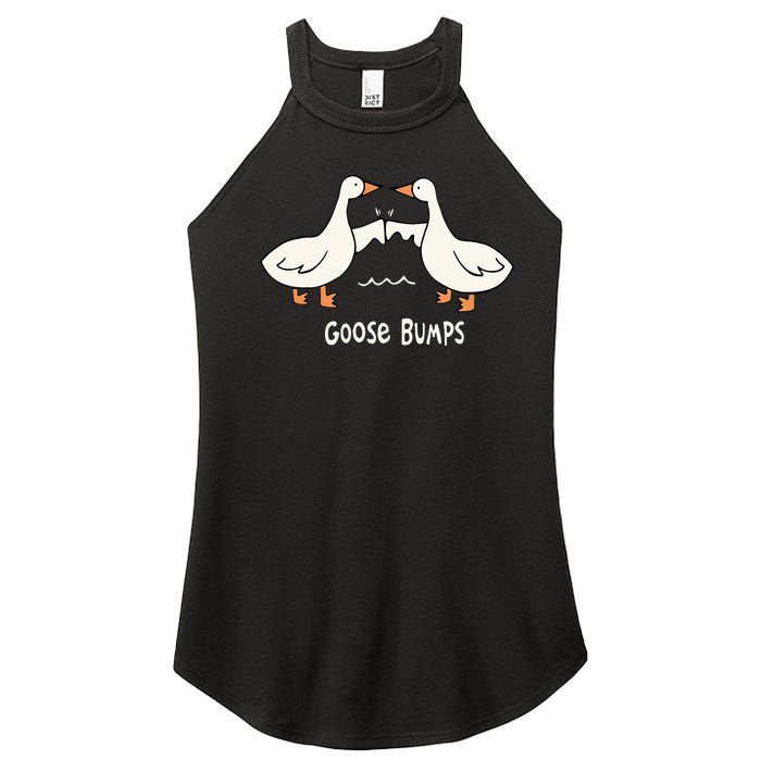 Cute Goose Bumps Funny Animal Pun Lover Women's Perfect Tri Rocker Tank