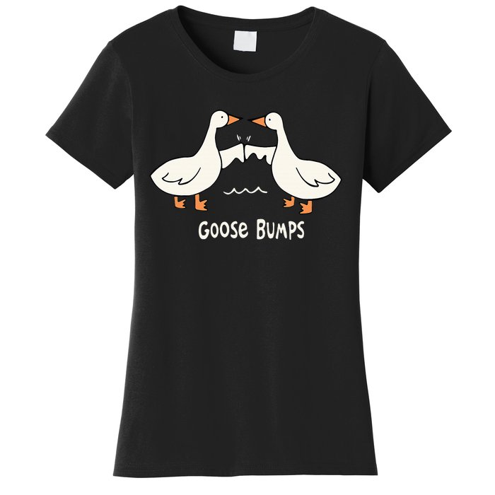 Cute Goose Bumps Funny Animal Pun Lover Women's T-Shirt