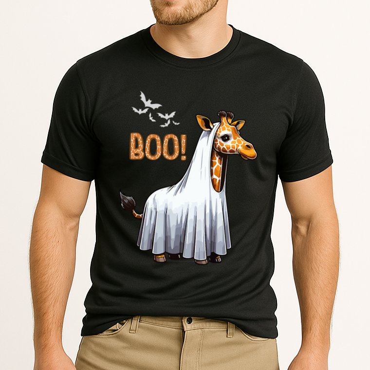 Cute Giraffe Boo Halloween Costume Zoo Lover Cooling Performance Crew T-Shirt