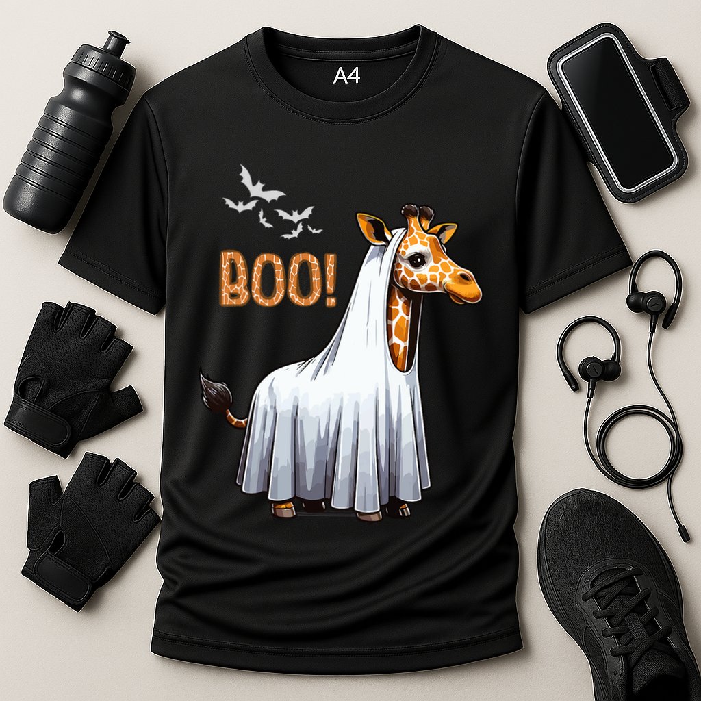 Cute Giraffe Boo Halloween Costume Zoo Lover Cooling Performance Crew T-Shirt