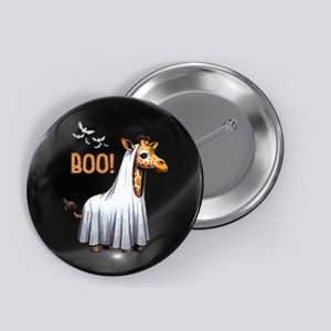 Cute Giraffe Boo Halloween Costume Zoo Lover Button