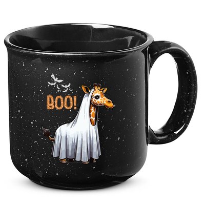 Cute Giraffe Boo Halloween Costume Zoo Lover 15oz Campfire Ceramic Mug