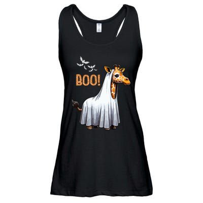 Cute Giraffe Boo Halloween Costume Zoo Lover Ladies Essential Flowy Tank