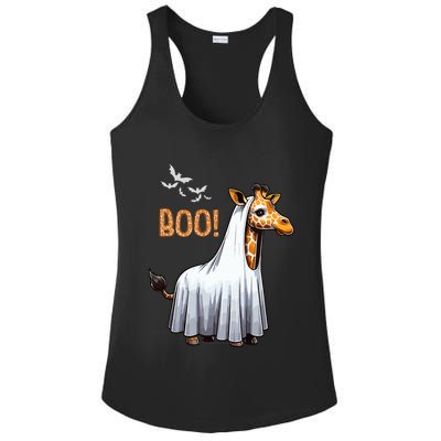 Cute Giraffe Boo Halloween Costume Zoo Lover Ladies PosiCharge Competitor Racerback Tank