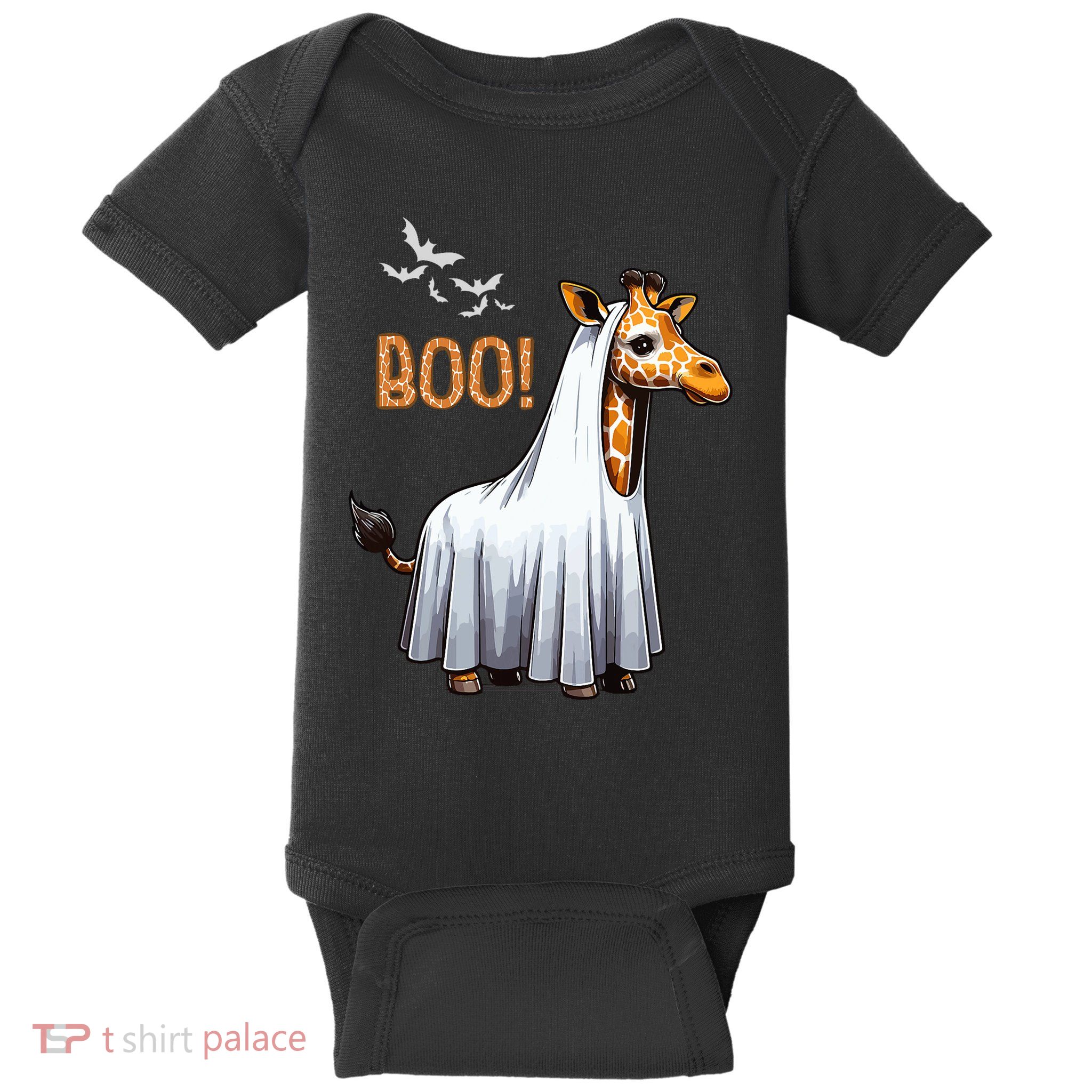 Cute Giraffe Boo Halloween Costume Zoo Lover Baby Bodysuit