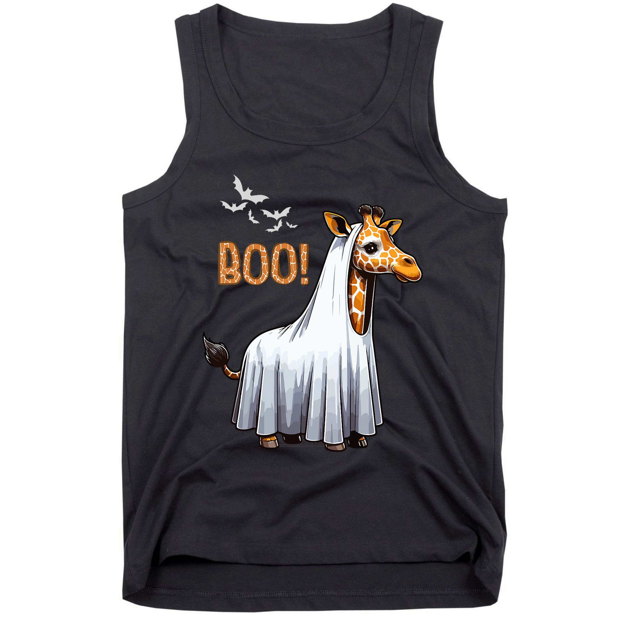 Cute Giraffe Boo Halloween Costume Zoo Lover Tank Top