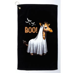 Cute Giraffe Boo Halloween Costume Zoo Lover Platinum Collection Golf Towel