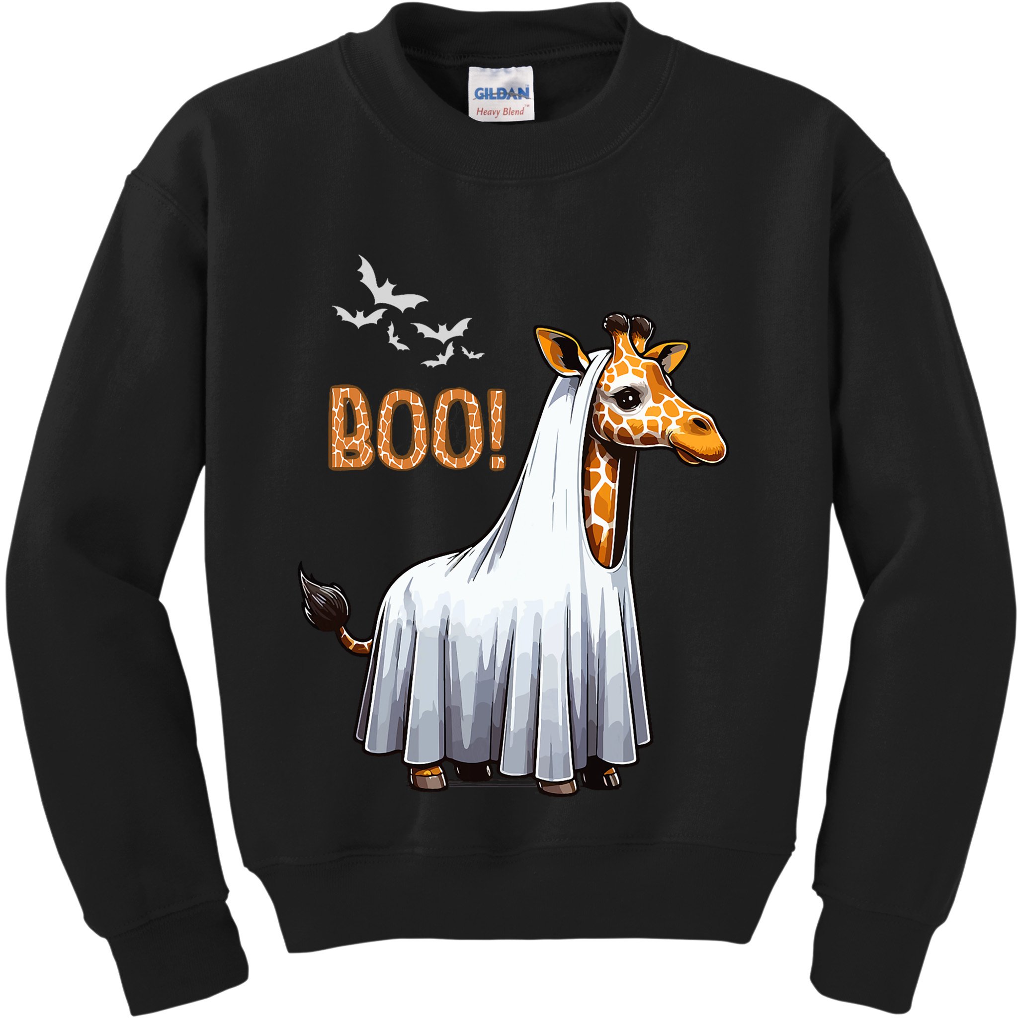 Cute Giraffe Boo Halloween Costume Zoo Lover Kids Sweatshirt