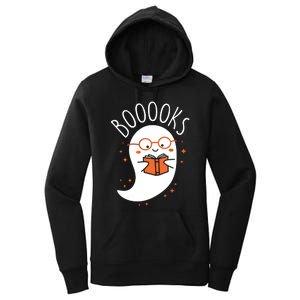 Cute Ghost Book Reading Halloween Teacher Top Long Sleeve Women's Pullover Hoodie