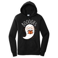 Cute Ghost Book Reading Halloween Teacher Top Long Sleeve Women's Pullover Hoodie