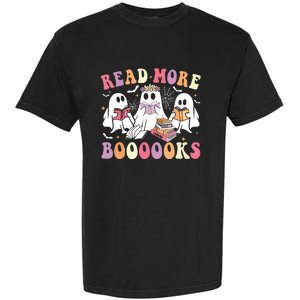 Cute Ghost Book Read More Books Funny Teachers Halloween Garment-Dyed Heavyweight T-Shirt