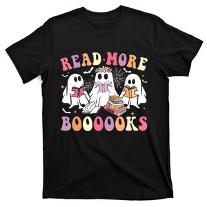 Cute Ghost Book Read More Books Funny Teachers Halloween T-Shirt