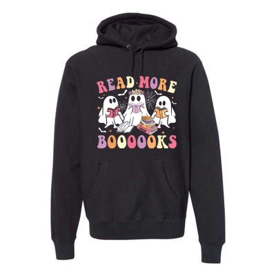 Cute Ghost Book Read More Books Funny Teachers Halloween Premium Hoodie