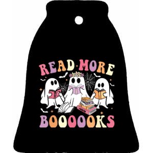 Cute Ghost Book Read More Books Funny Teachers Halloween Ceramic Bell Ornament