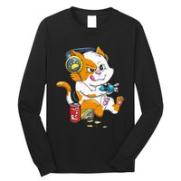 Cat Gaming Cat Lover Kawaii Video Games Gamer Long Sleeve Shirt