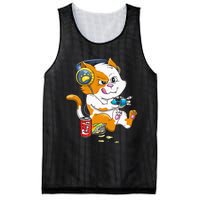 Cat Gaming Cat Lover Kawaii Video Games Gamer Mesh Reversible Basketball Jersey Tank