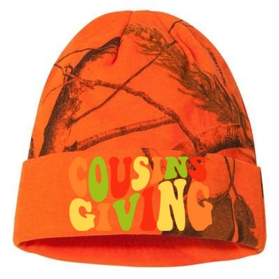 Cousins Giving Cute Pumpkin Cousin Crew Thanksgiving Family Gift Kati Licensed 12" Camo Beanie