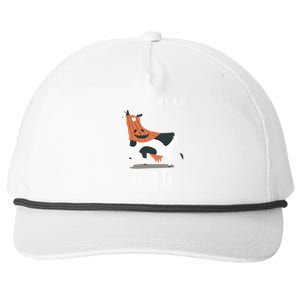 Cute Ghost Cow Moo I Mean Boo Halloween Funny Cow Lover Gift Snapback Five-Panel Rope Hat