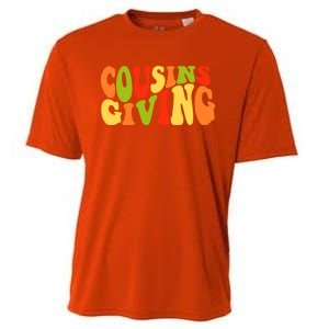 Cousins Giving Cute Pumpkin Cousin Crew Thanksgiving Family Gift Cooling Performance Crew T-Shirt