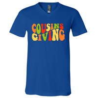 Cousins Giving Cute Pumpkin Cousin Crew Thanksgiving Family Gift V-Neck T-Shirt