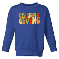 Cousins Giving Cute Pumpkin Cousin Crew Thanksgiving Family Gift Toddler Sweatshirt