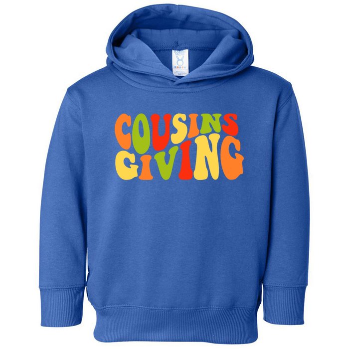 Cousins Giving Cute Pumpkin Cousin Crew Thanksgiving Family Gift Toddler Hoodie