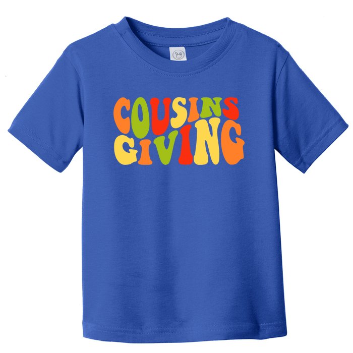 Cousins Giving Cute Pumpkin Cousin Crew Thanksgiving Family Gift Toddler T-Shirt