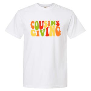 Cousins Giving Cute Pumpkin Cousin Crew Thanksgiving Family Gift Garment-Dyed Heavyweight T-Shirt