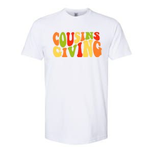 Cousins Giving Cute Pumpkin Cousin Crew Thanksgiving Family Gift Softstyle CVC T-Shirt