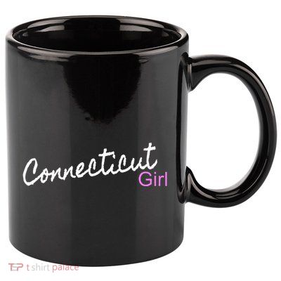 Connecticut Girl 11oz C Handle Ceramic Mug