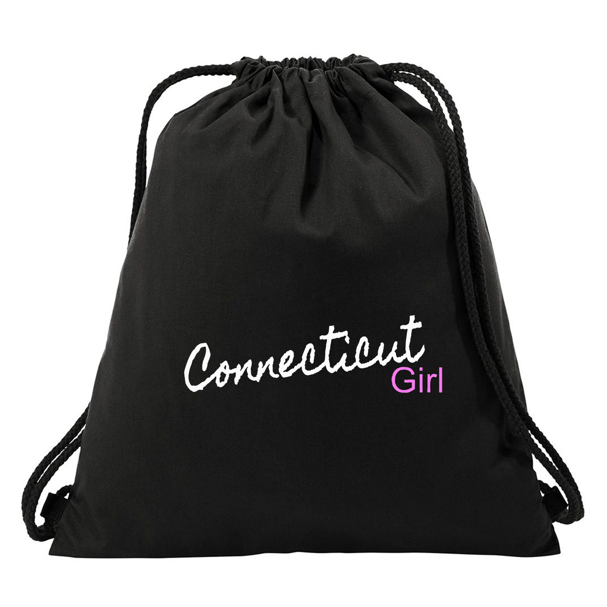 Connecticut Girl Drawstring Bag