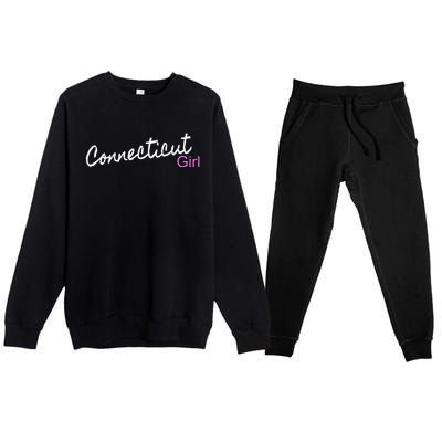 Connecticut Girl Premium Crewneck Sweatsuit Set