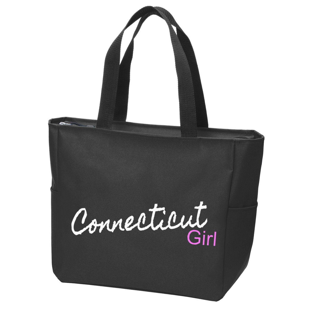 Connecticut Girl Zip Tote Bag