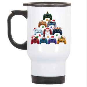 Christmas Gaming Controllers Xmas Tree Gamer Gift Stainless Steel Travel Mug