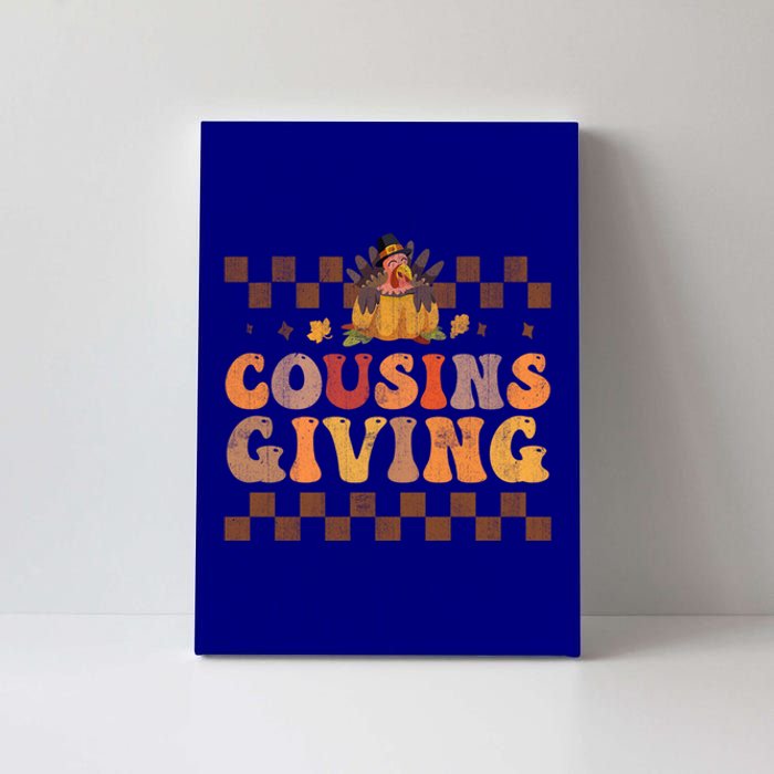 Cousins Giving Cute Turkey Cousin Crew Thanksgiving Family Gift Canvas